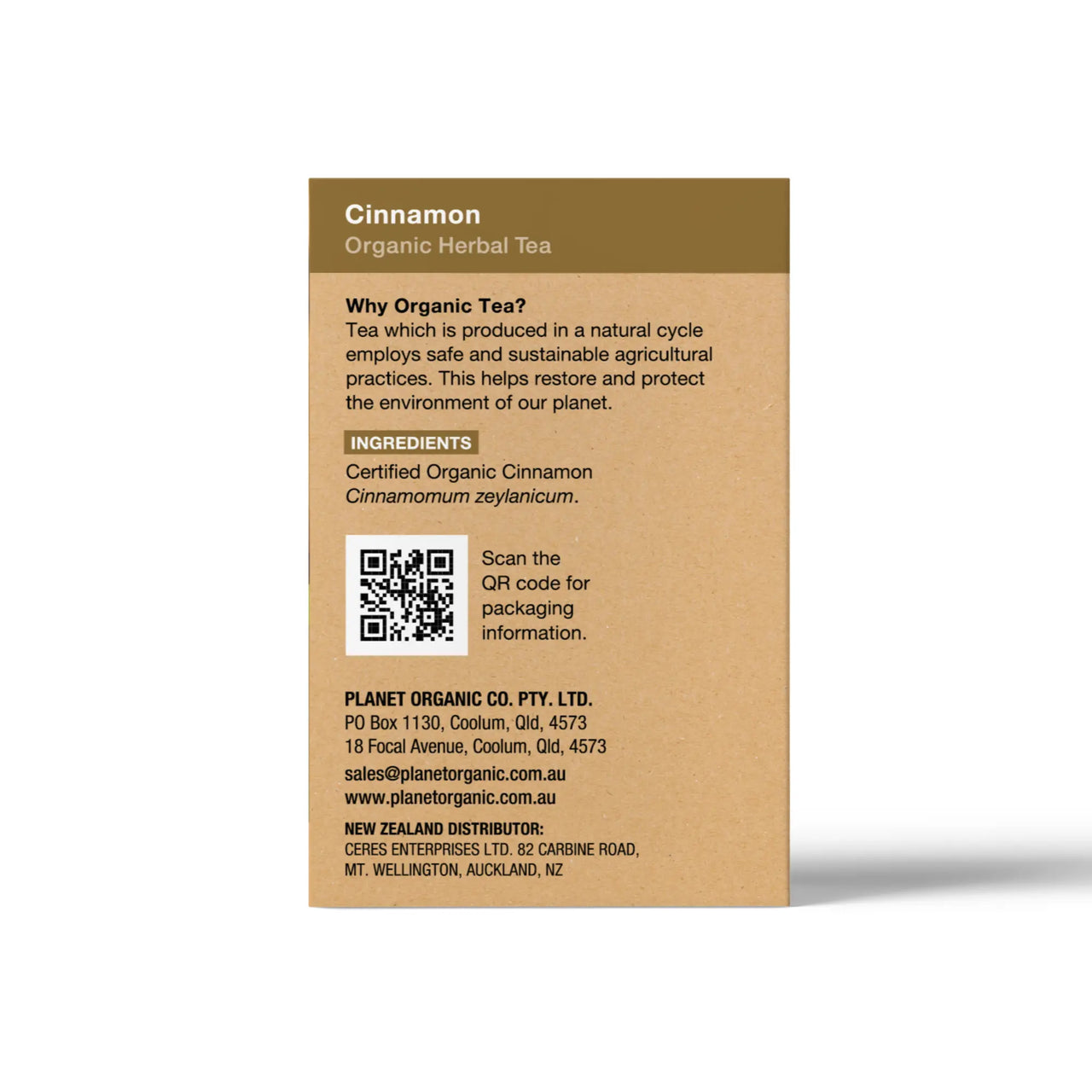 Australian Organic Cinnamon Tea Bags