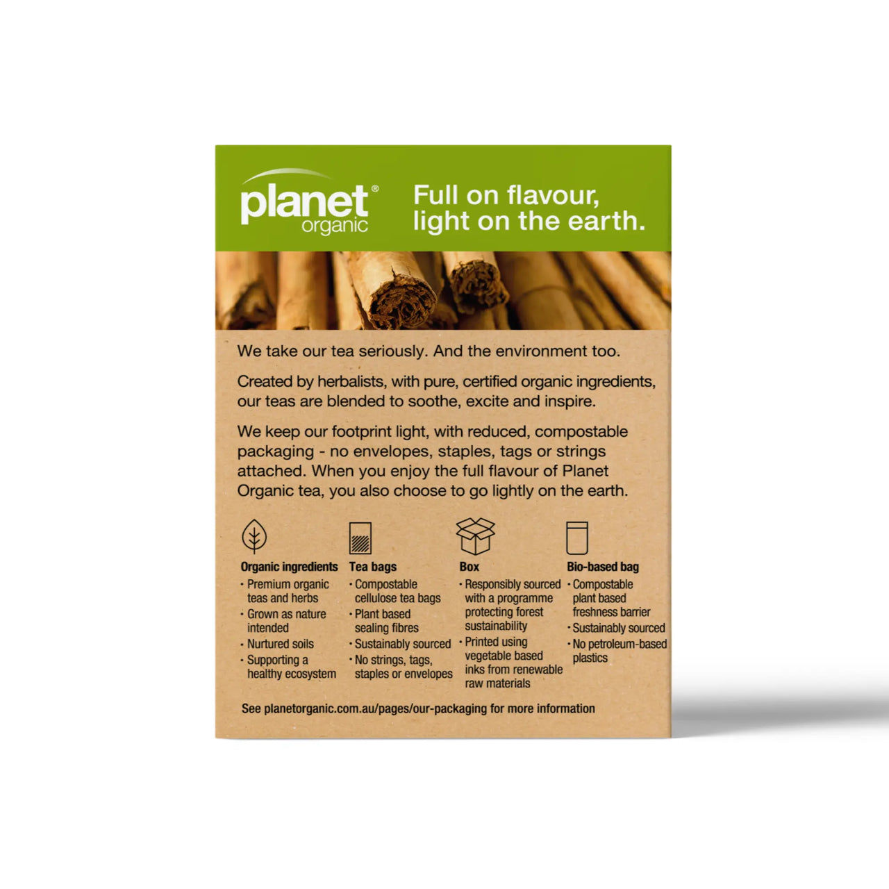 Certified Organic Cinnamon Tea Bags