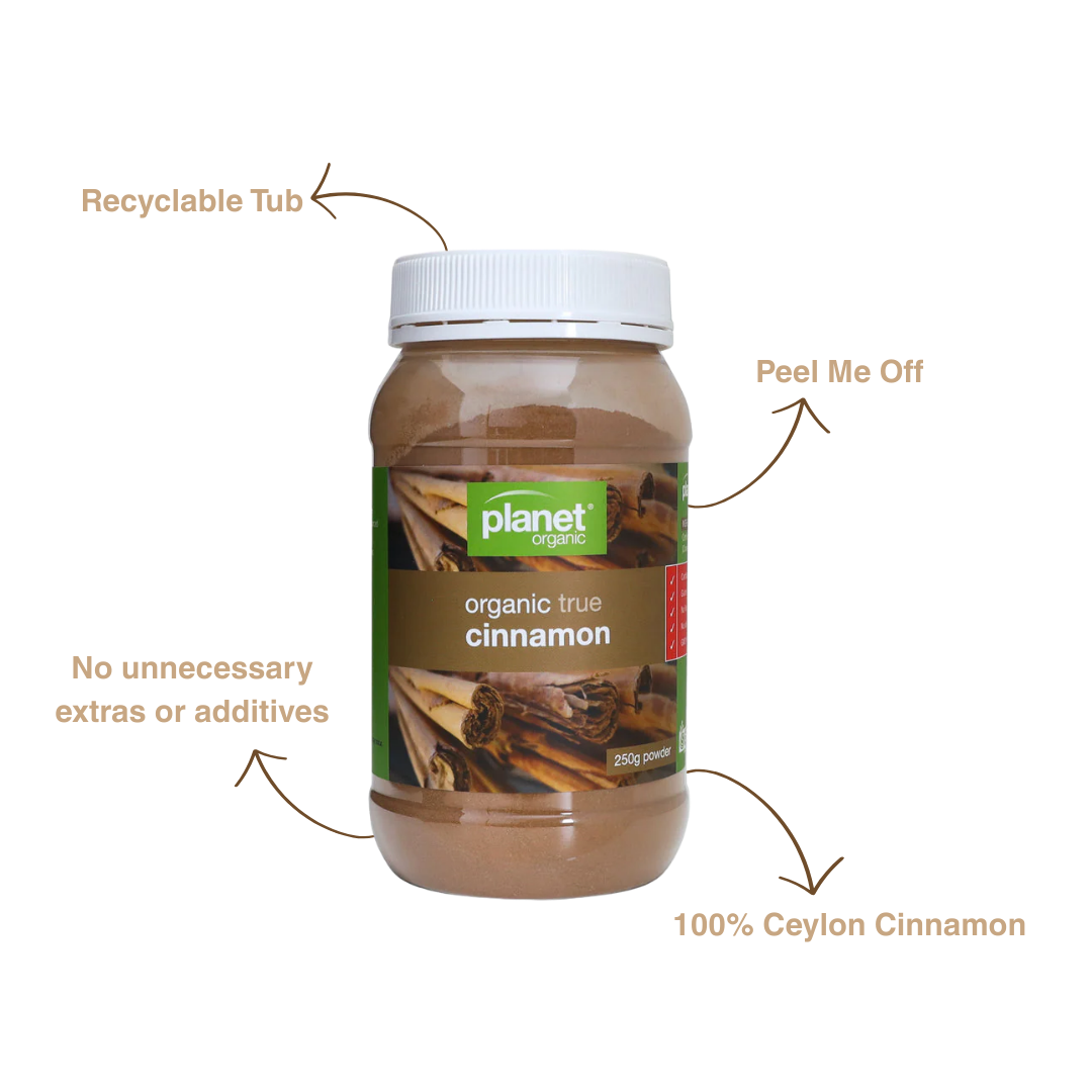 Ceylon Cinnamon Powder 250g - Certified Organic