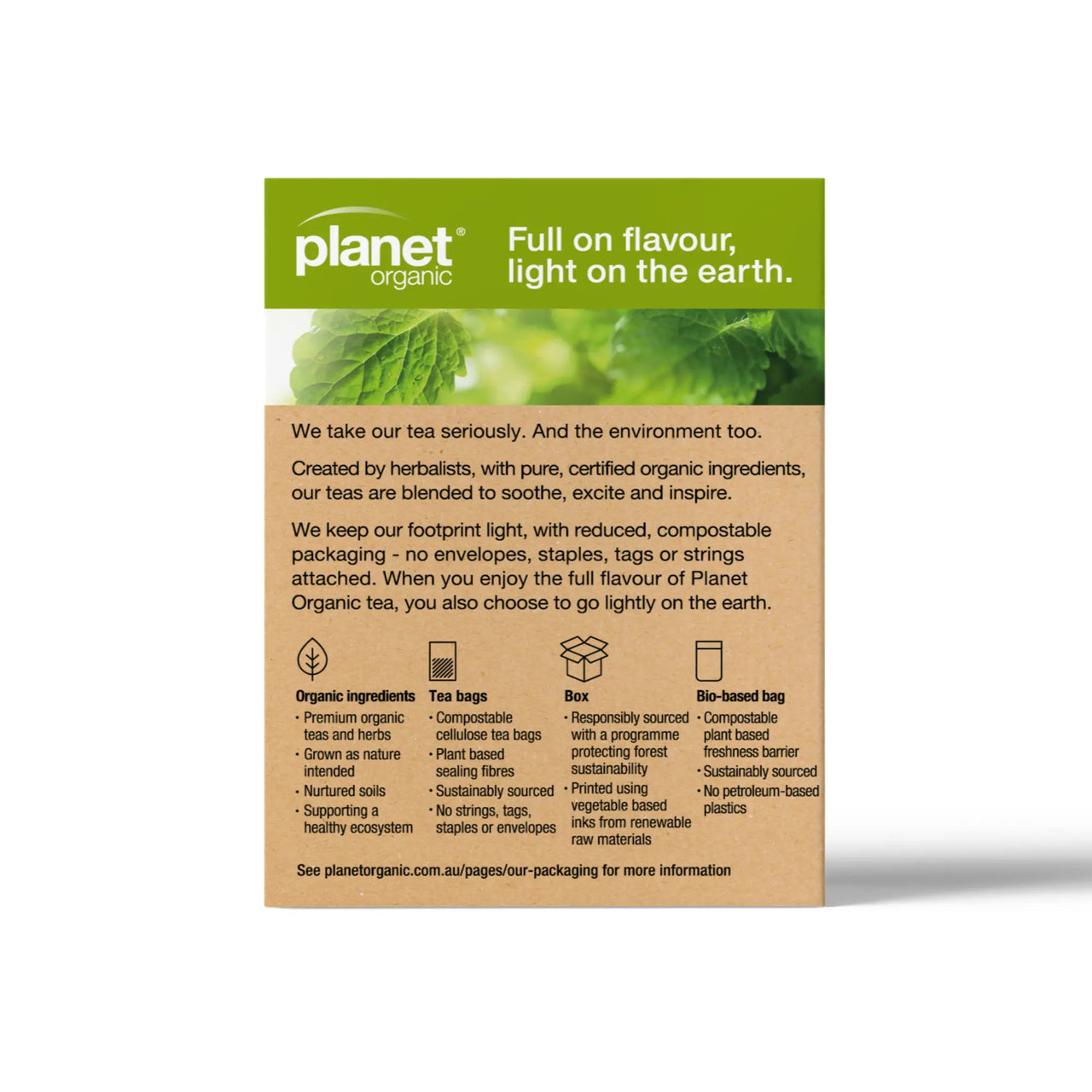 Lemon Balm 25 Teabags - Certified Organic