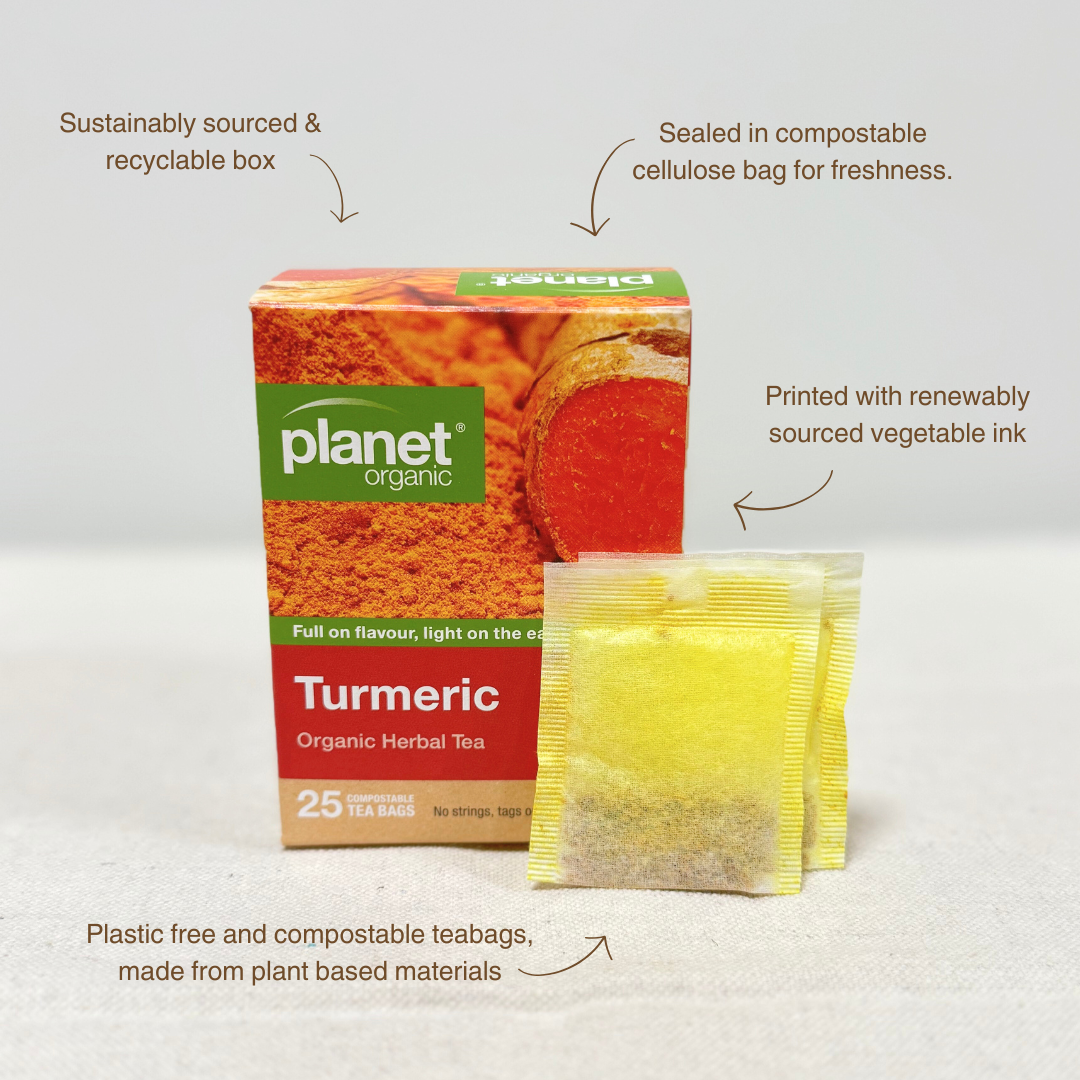 Turmeric 25 Teabags - Certified Organic