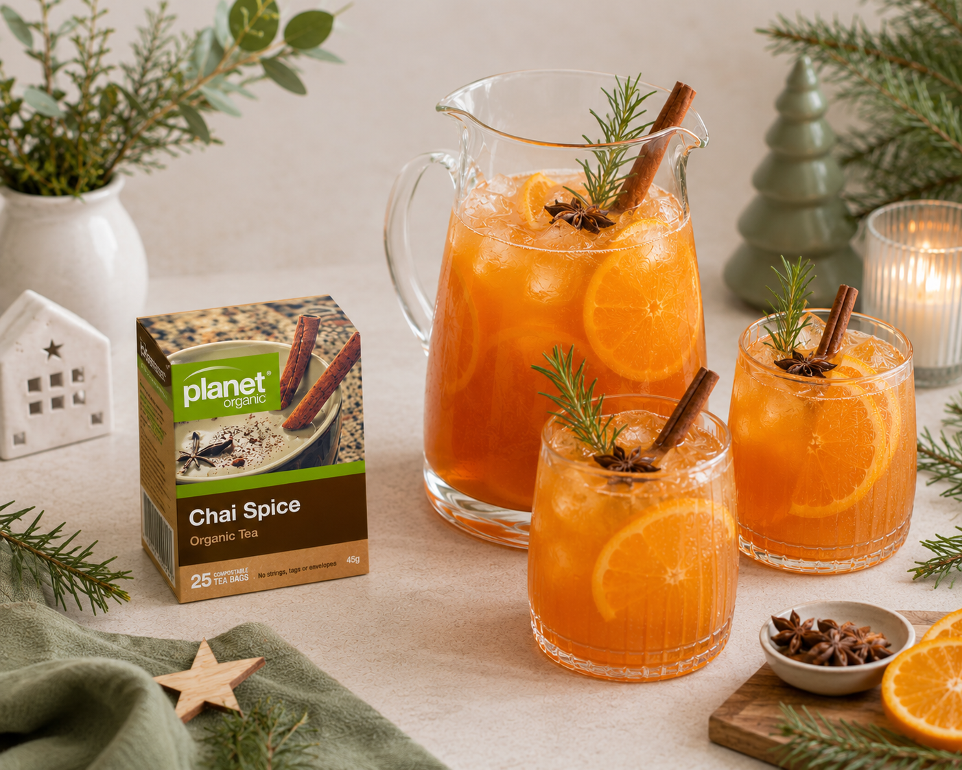 Christmas in July Special: Iced Chai Orange Spritz Recipe