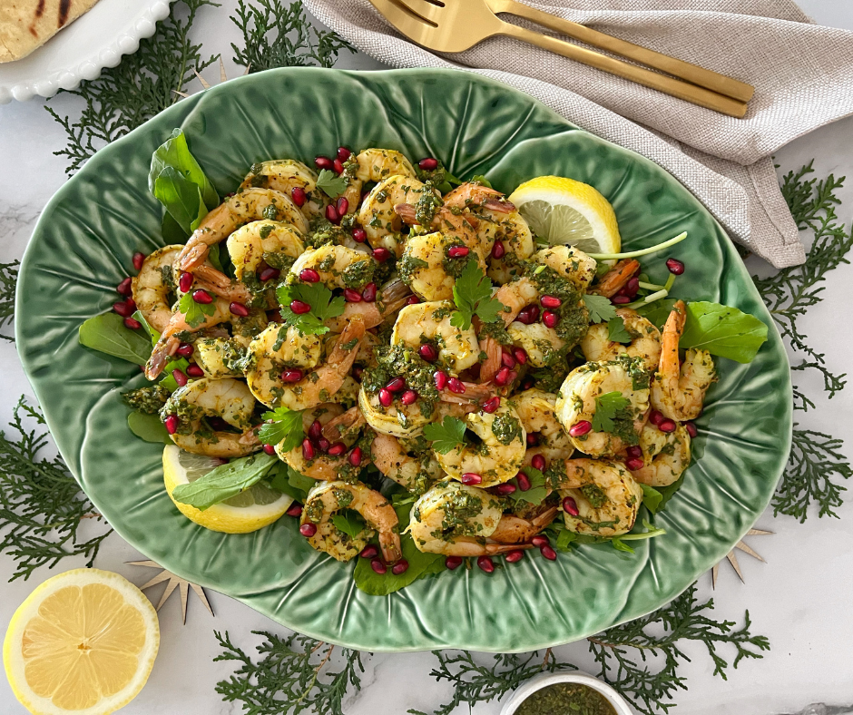 Organic Christmas Chermoula King Prawns