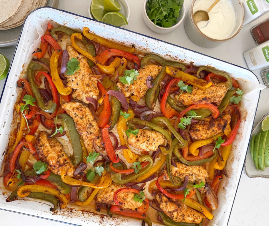30 Minute Chicken Fajita Tray Bake