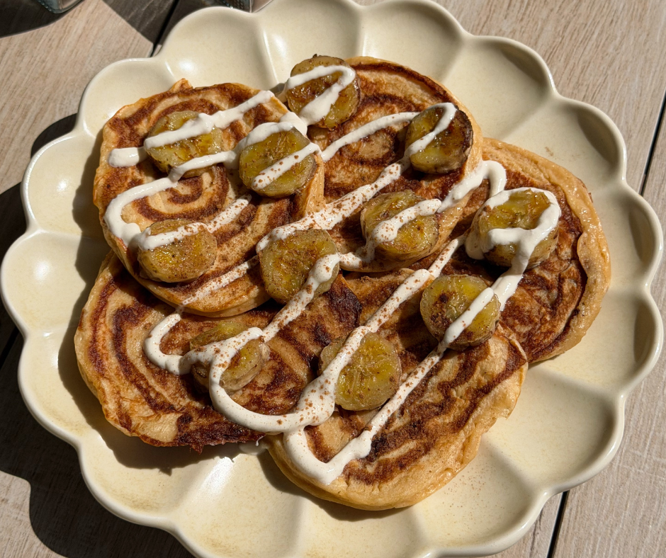 Organic Cinnamon Swirl Pancakes