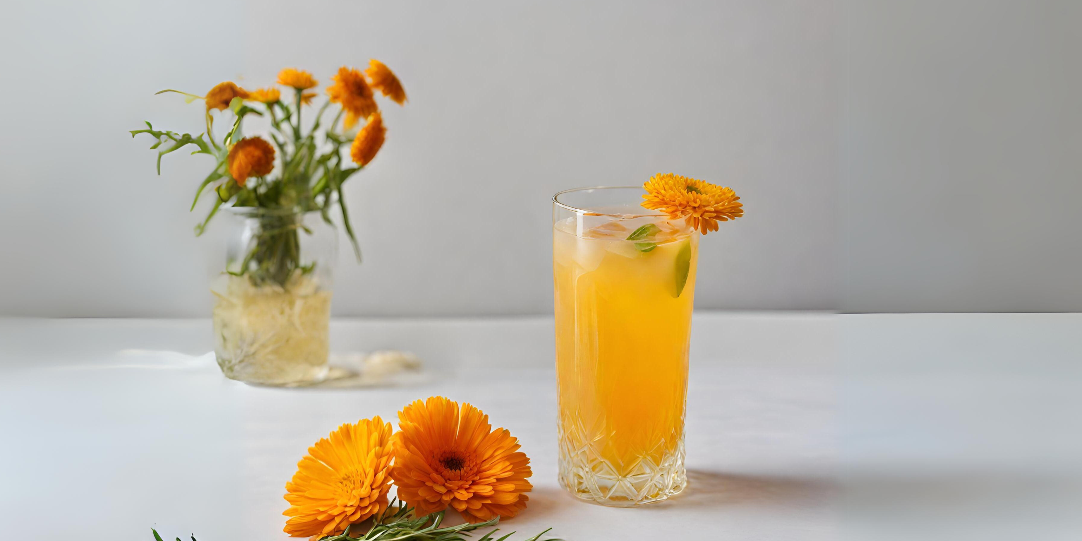 Calendula Citrus Cooler: A Refreshing Herbal Mocktail