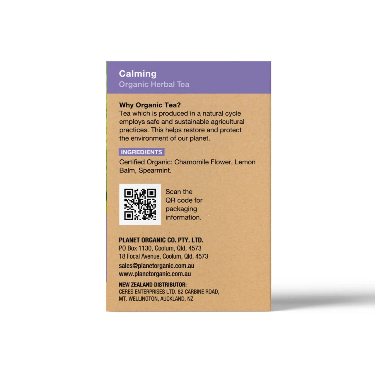 Calming 25 Teabags - Certified Organic | Planet Organic