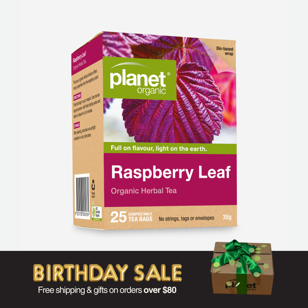 Raspberry Leaf Tea 25 Tea Bags - Certified Organic