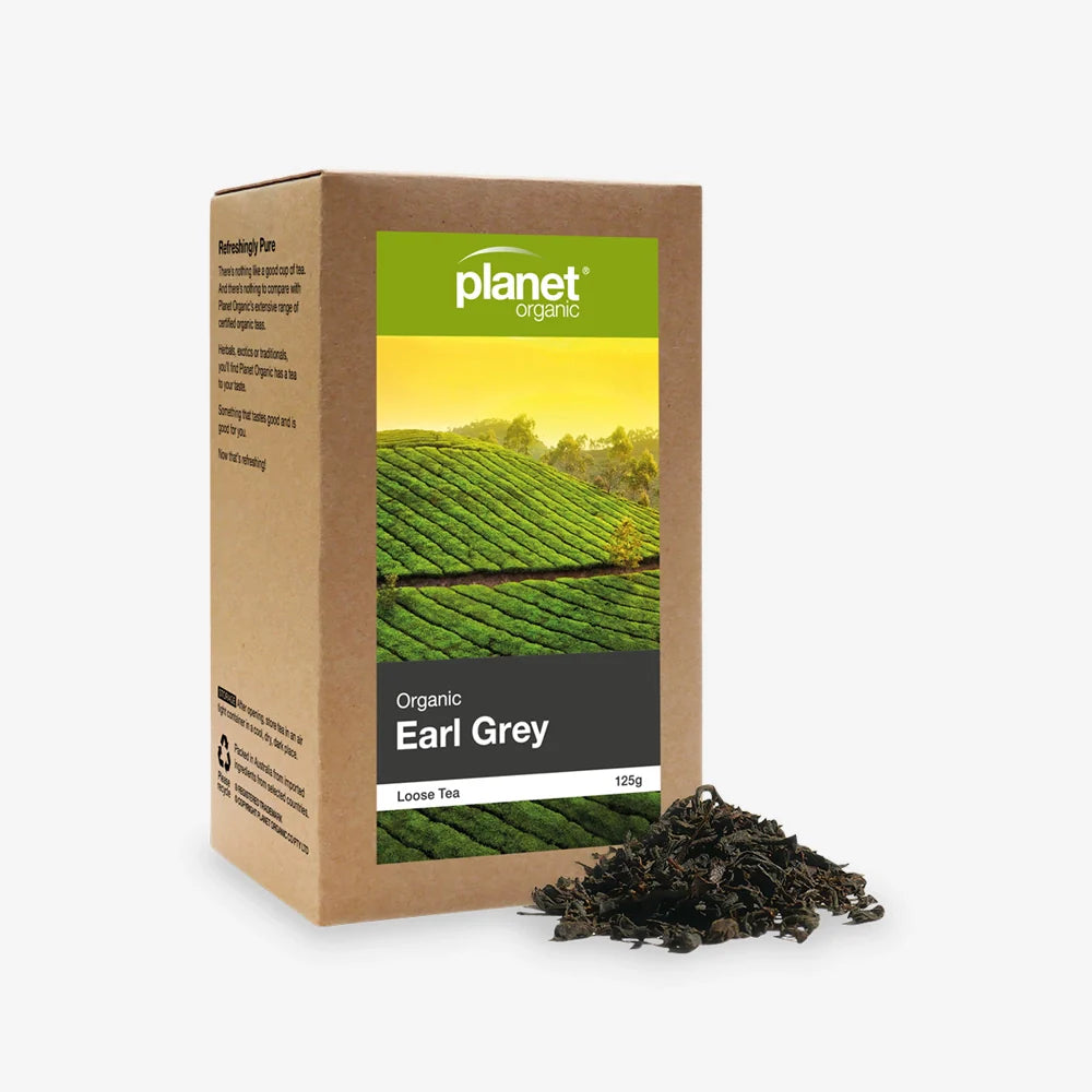 Certified Organic Earl Grey Black Tea Leaves