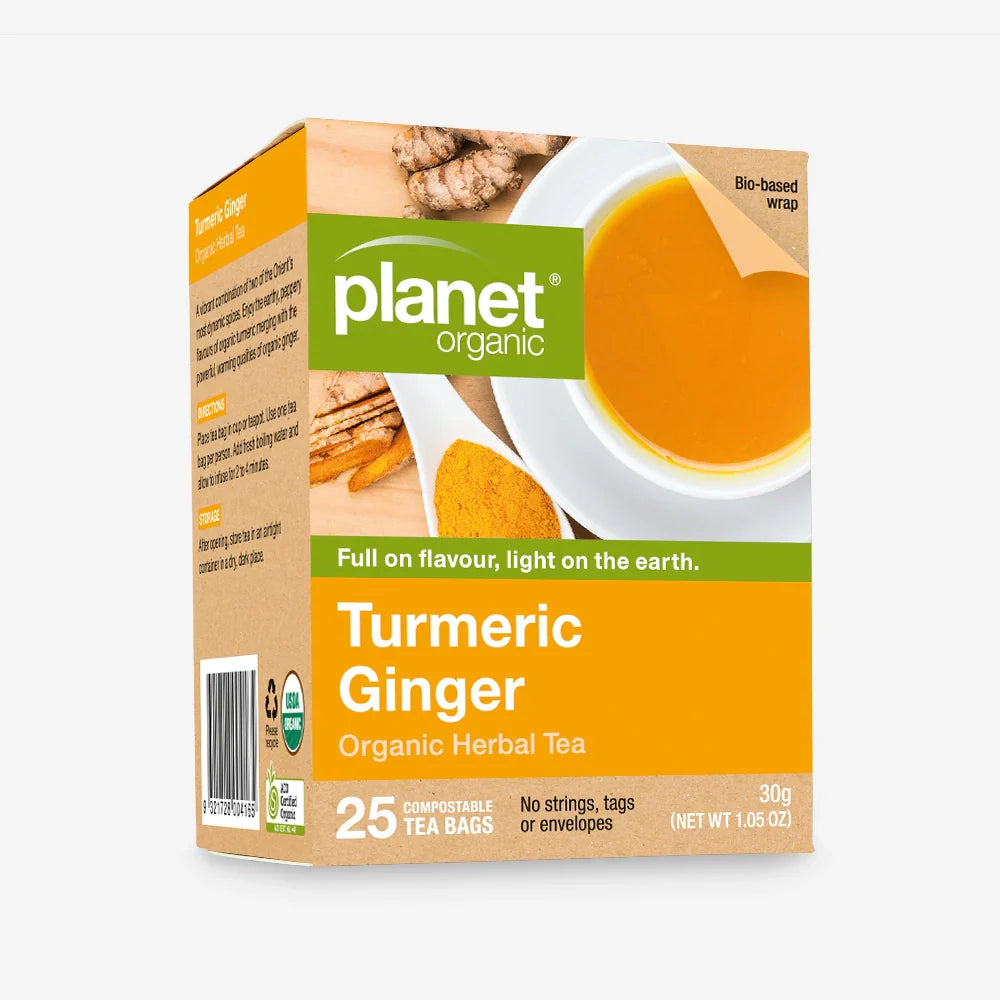 Certified Organic Turmeric Ginger Tea for Inflammation