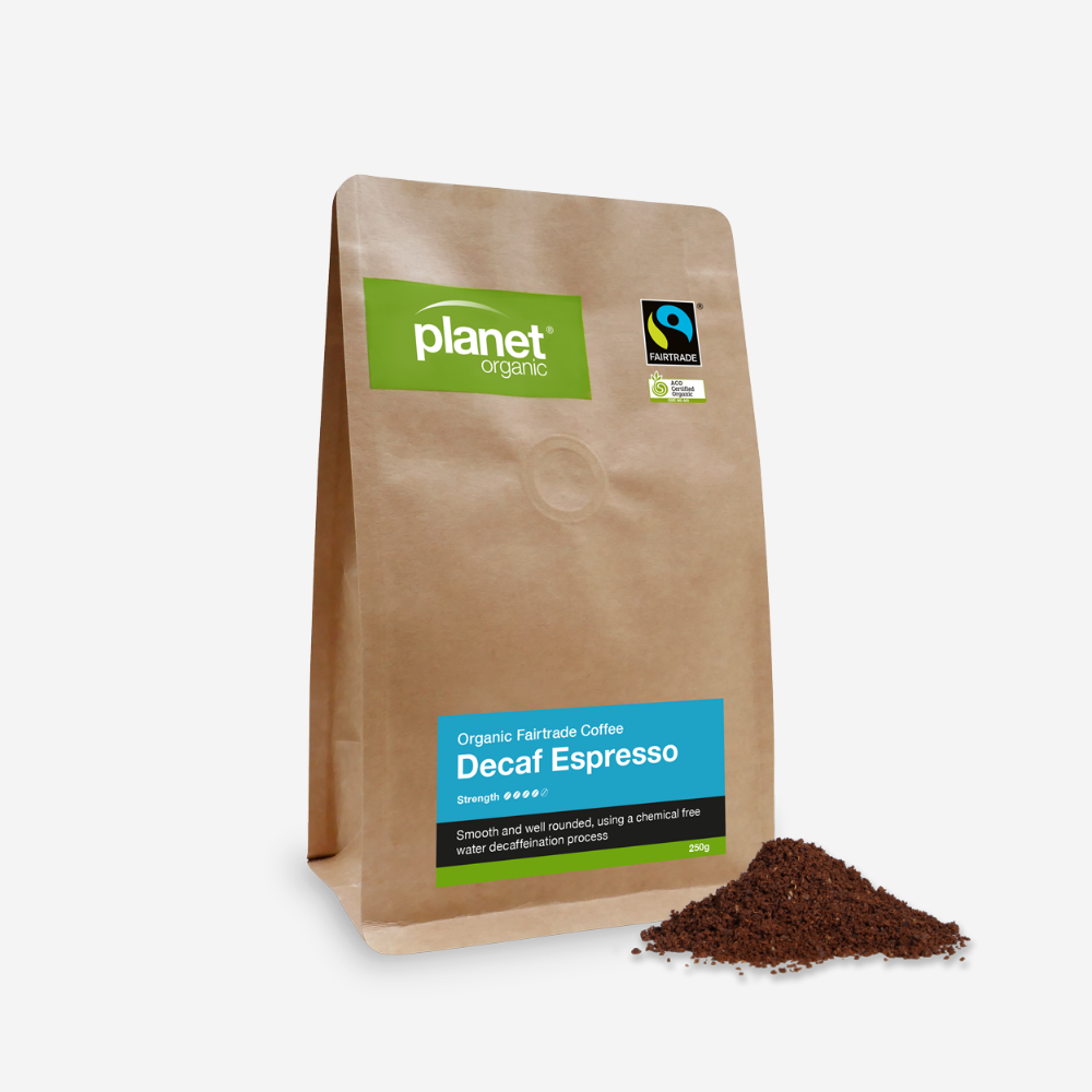 Coffee Decaf Plunger Grind 1kg - Certified Organic