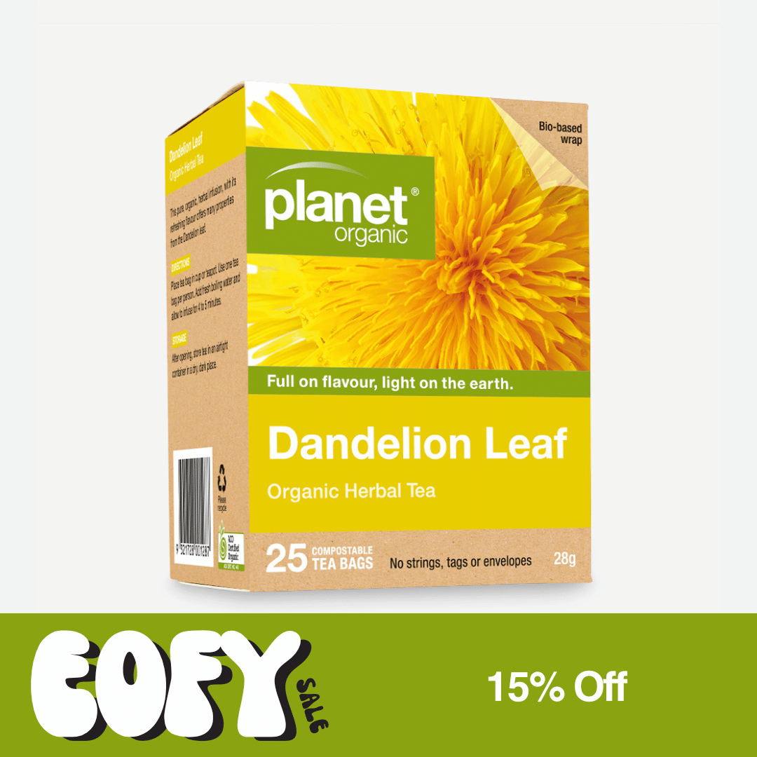 Dandelion Leaf Tea 25 Tea Bags - Certified Organic