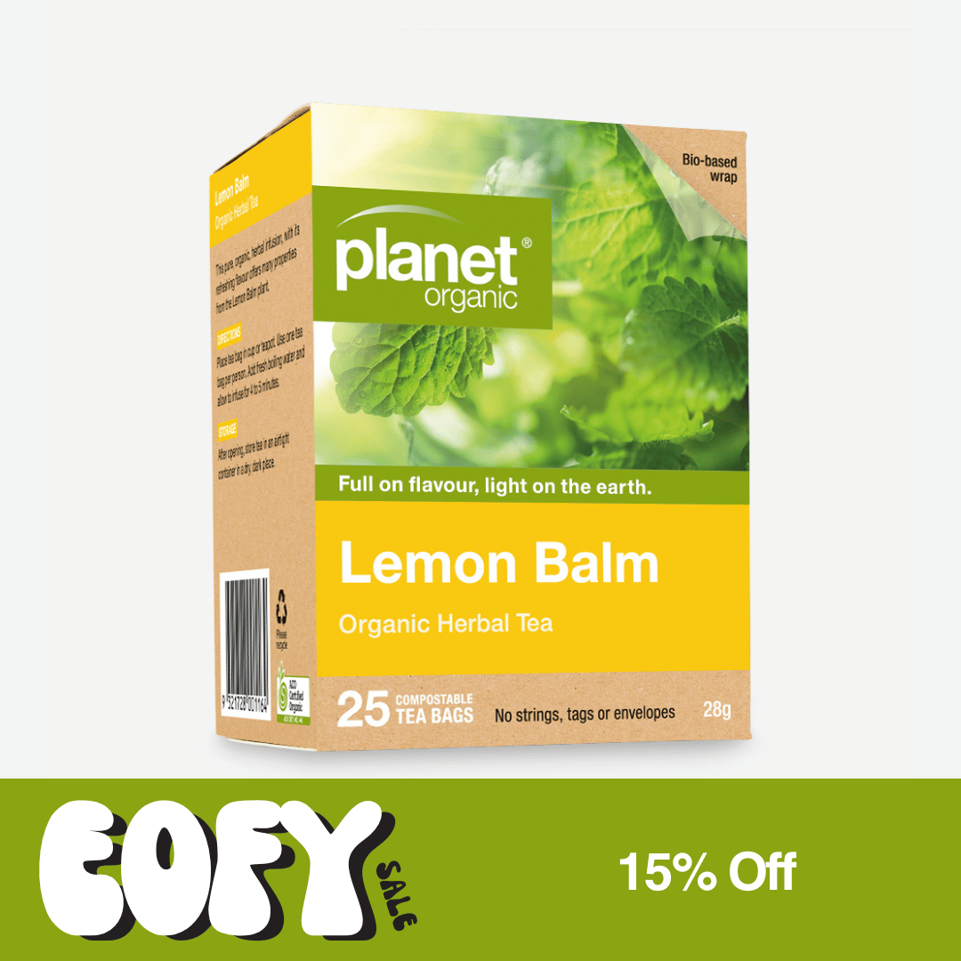 Lemon Balm Tea 25 Tea Bags - Certified Organic