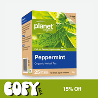 Thumbnail for Peppermint Tea 25 Tea Bags - Certified Organic