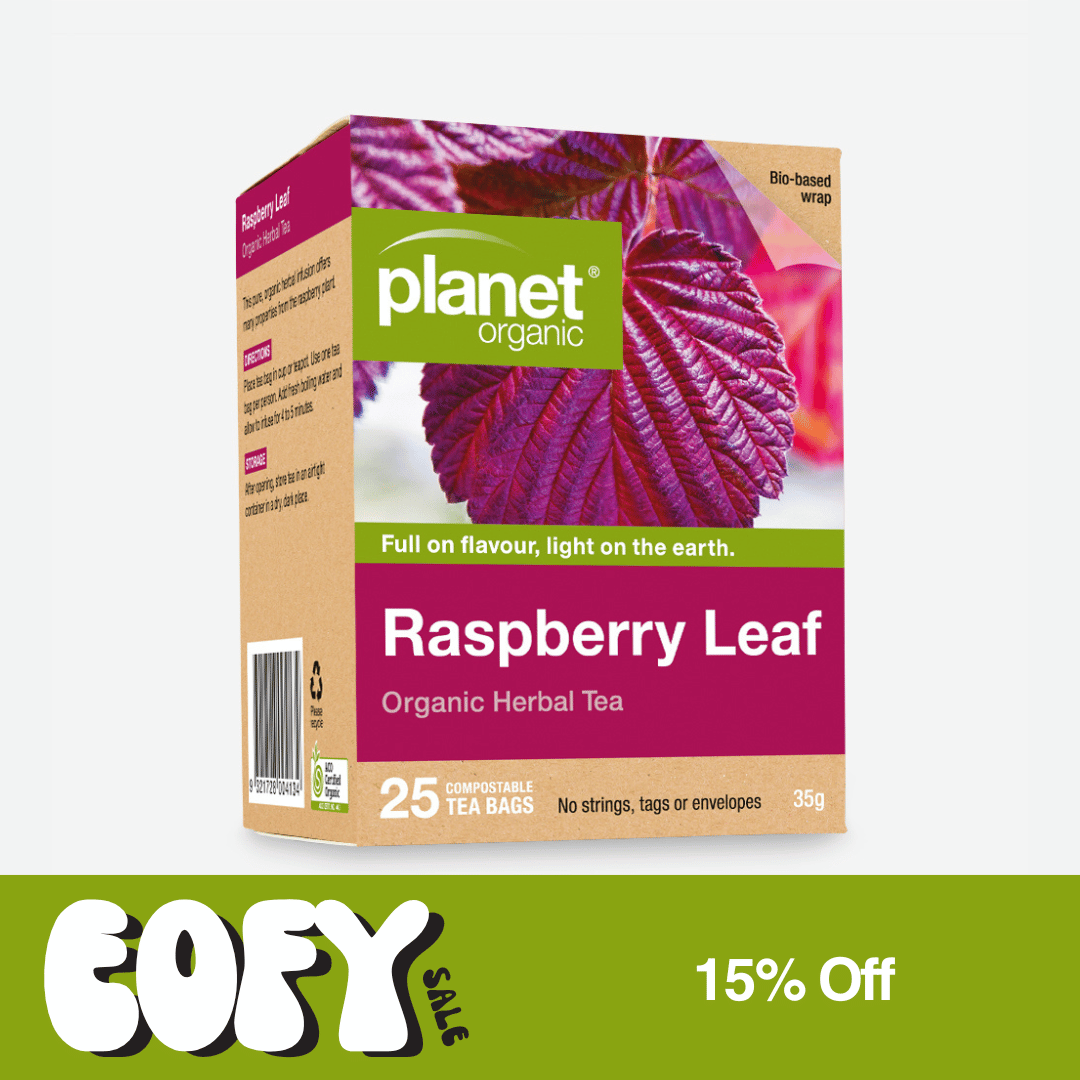Raspberry Leaf Tea 25 Tea Bags - Certified Organic