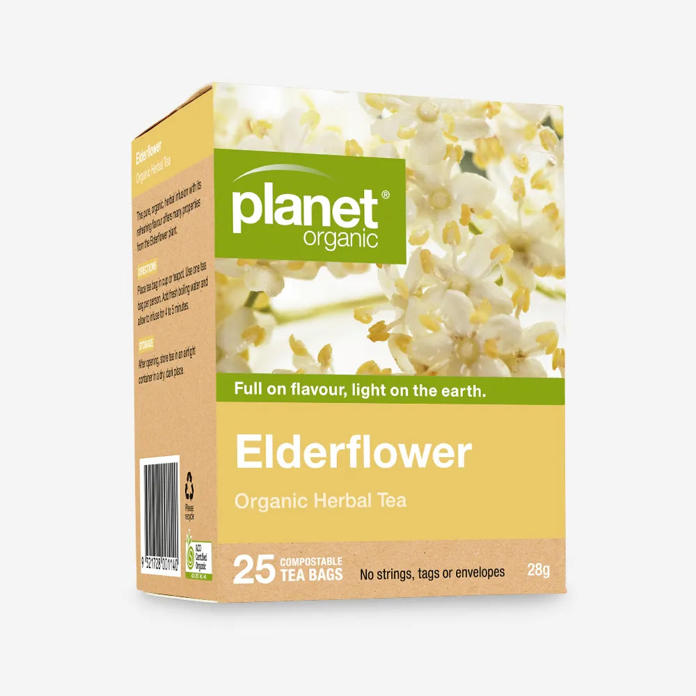 Elderflower Tea for Immune Boosting Certified Organic