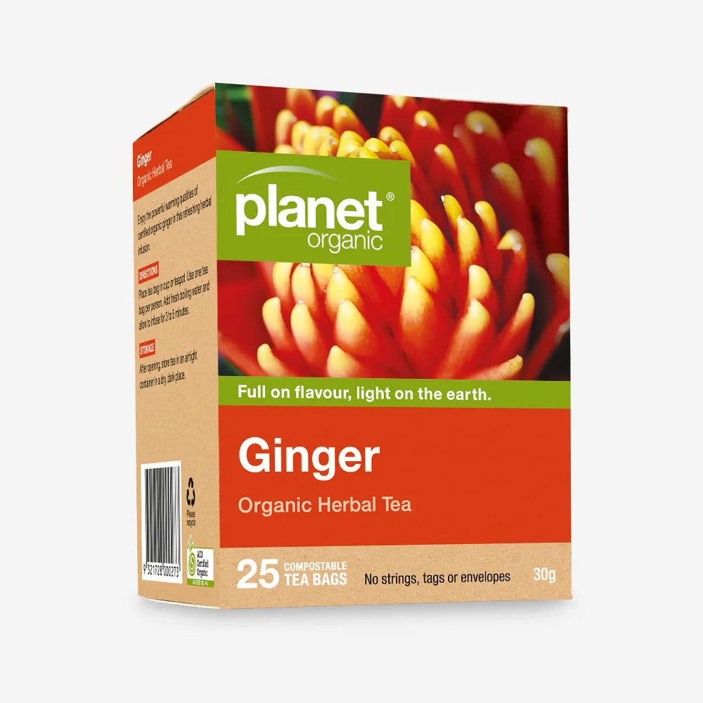Ginger Tea for Bloating Certified Organic