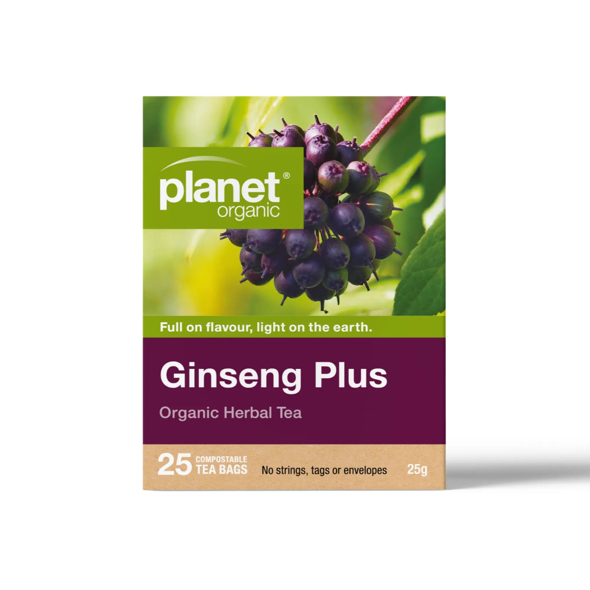 Ginseng 25 Teabags - Certified Organic