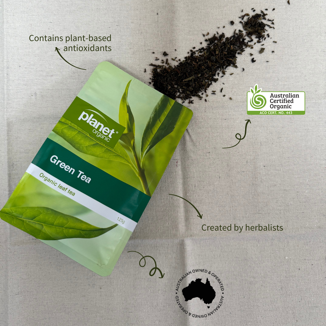 Green Loose Leaf Tea 125g - Certified Organic