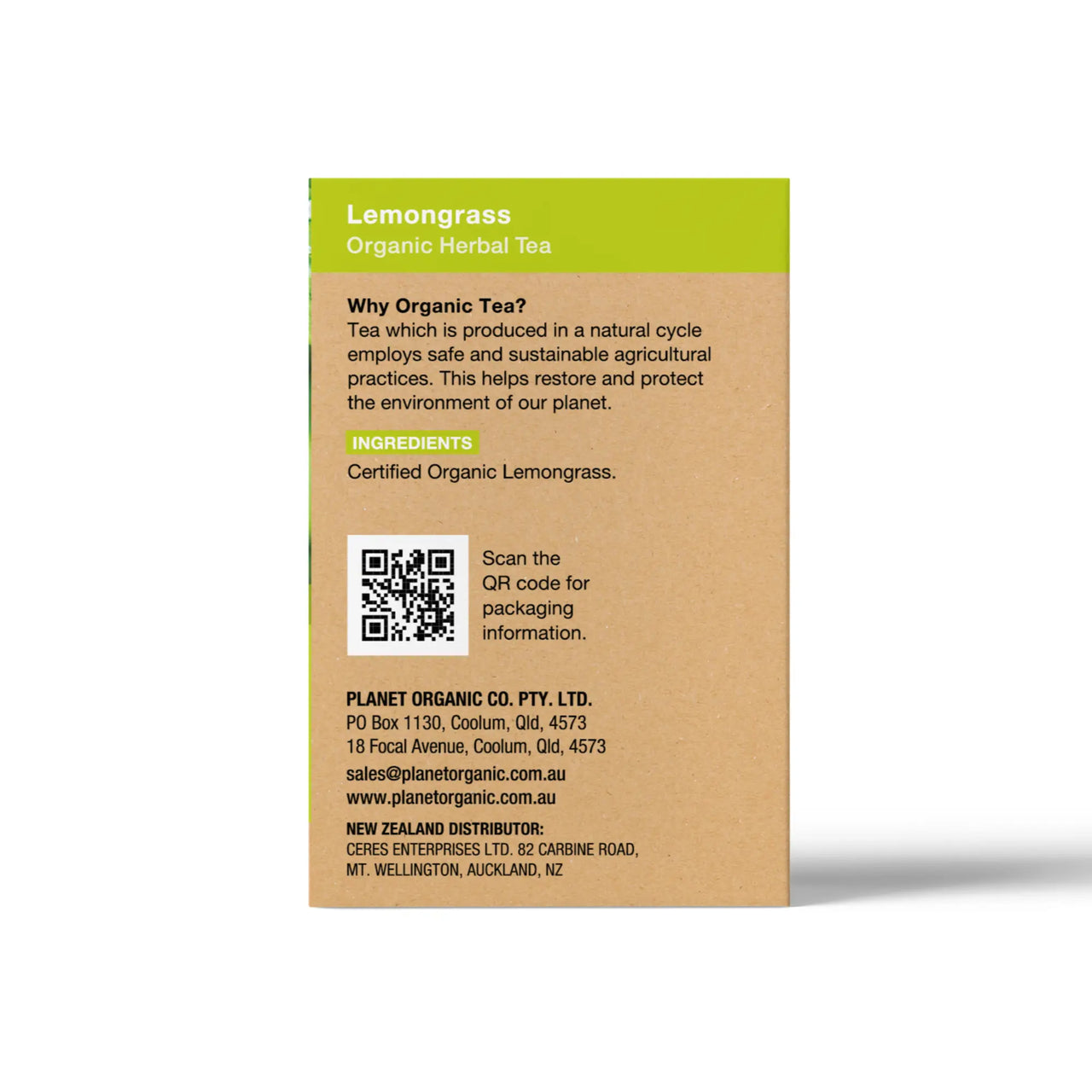 Lemongrass 25 Teabags - Certified Organic