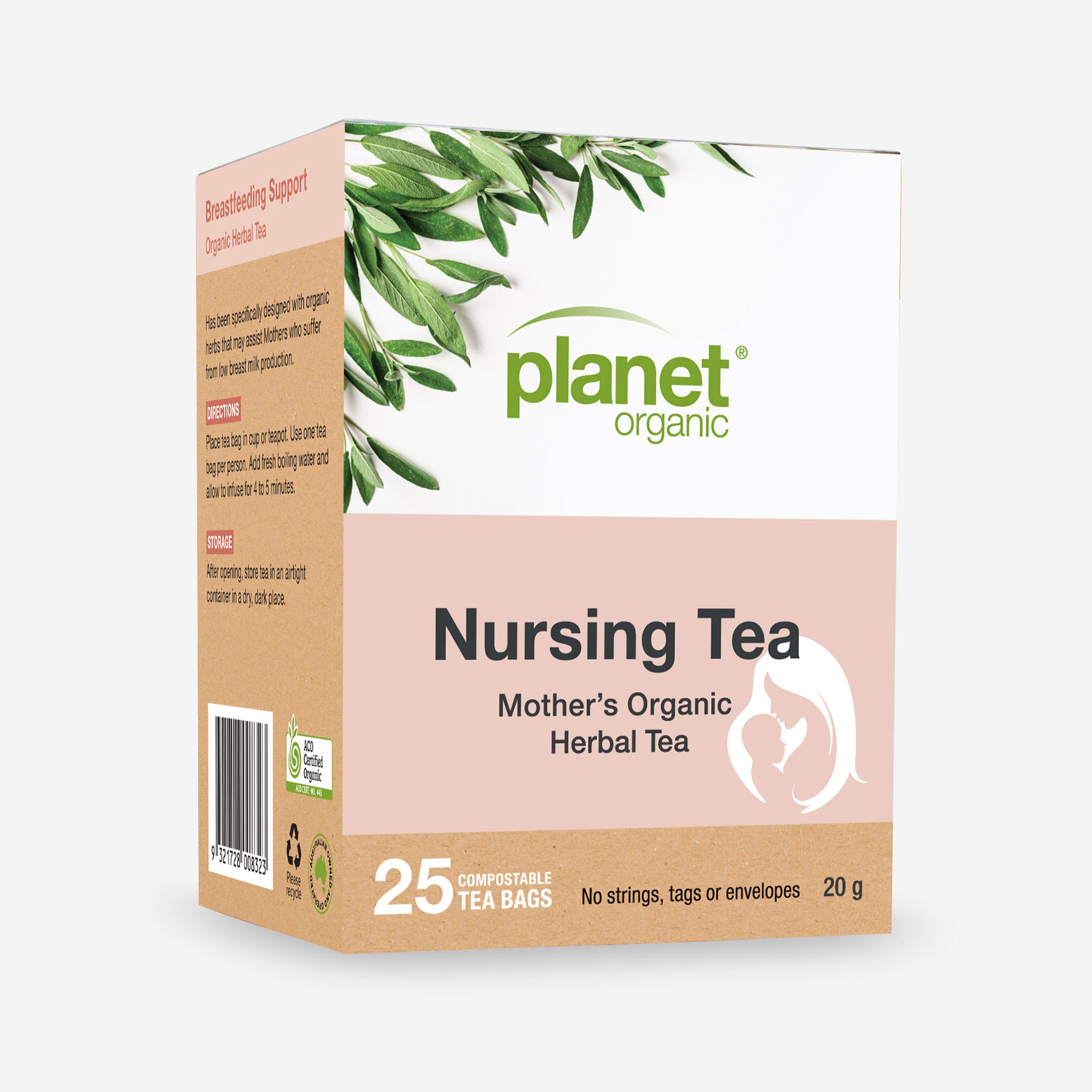 Nursing Tea 25 Teabags - Certified Organic