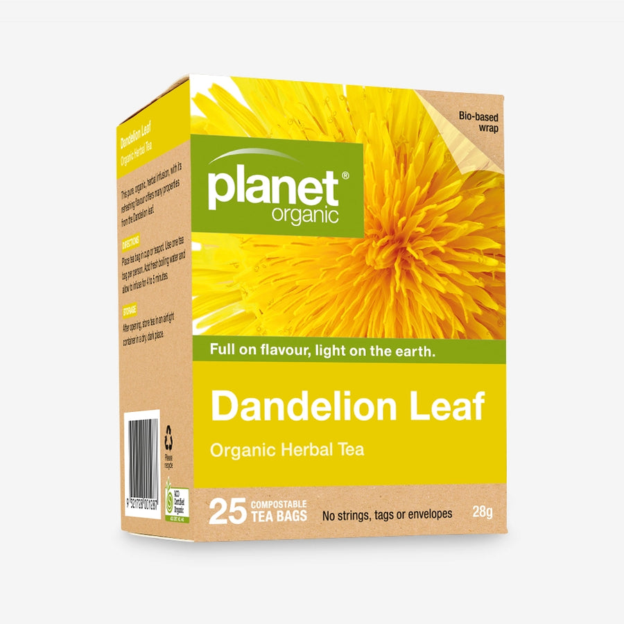 Dandelion Leaf Tea 25 Tea Bags - Certified Organic