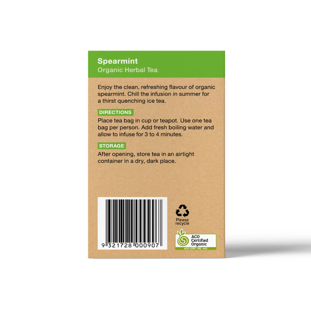 Certified Organic Australian Spearmint Leaf Tea