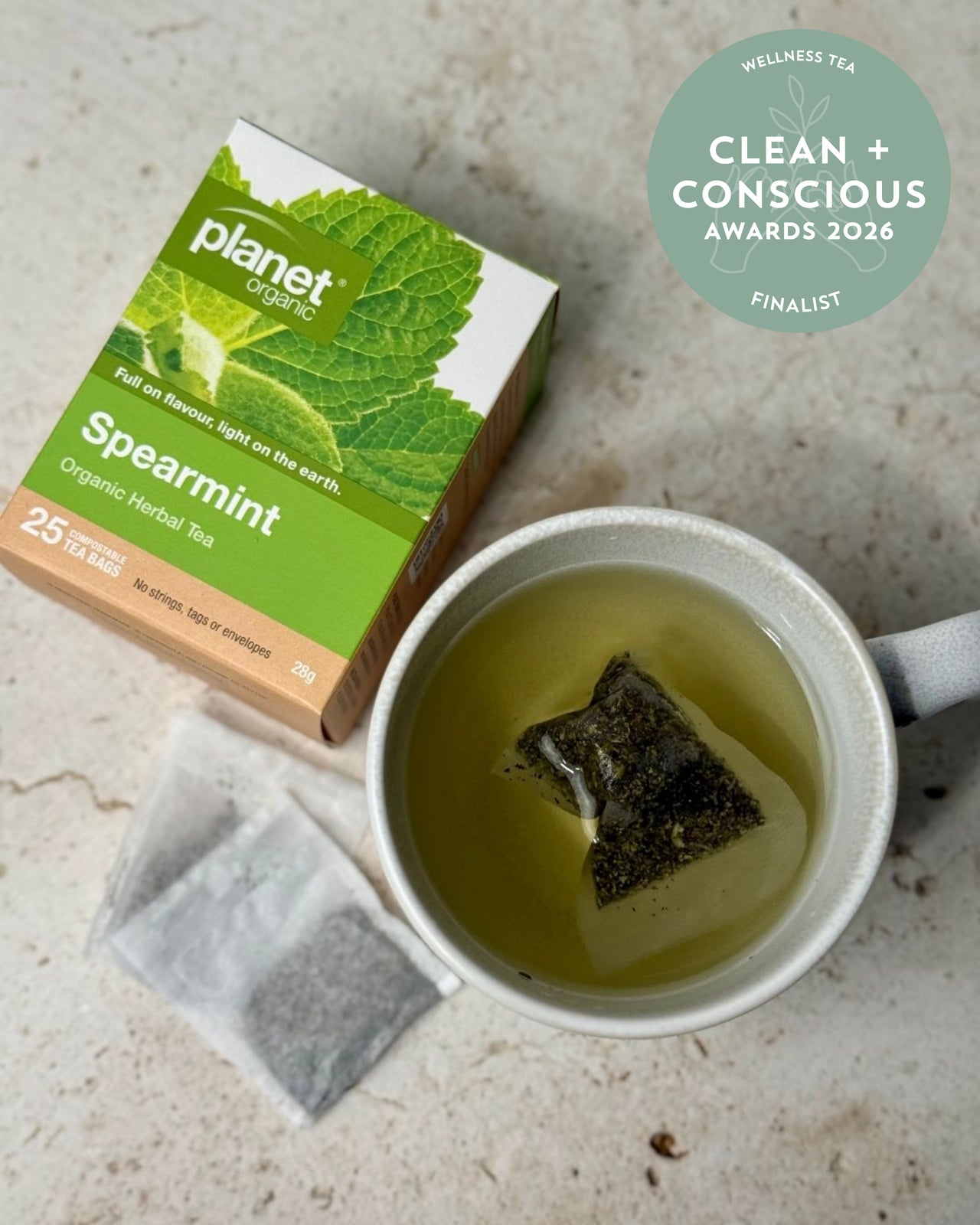Spearmint 25 Teabags - Certified Organic