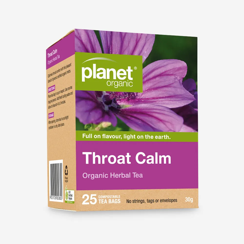 Throat Calm Tea for Sore Throat Certified Organic