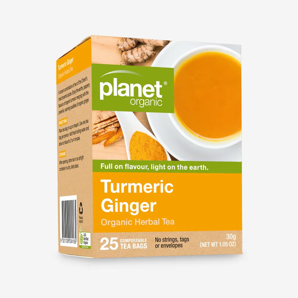 Turmeric Ginger Tea for Inflammation Certified Organic