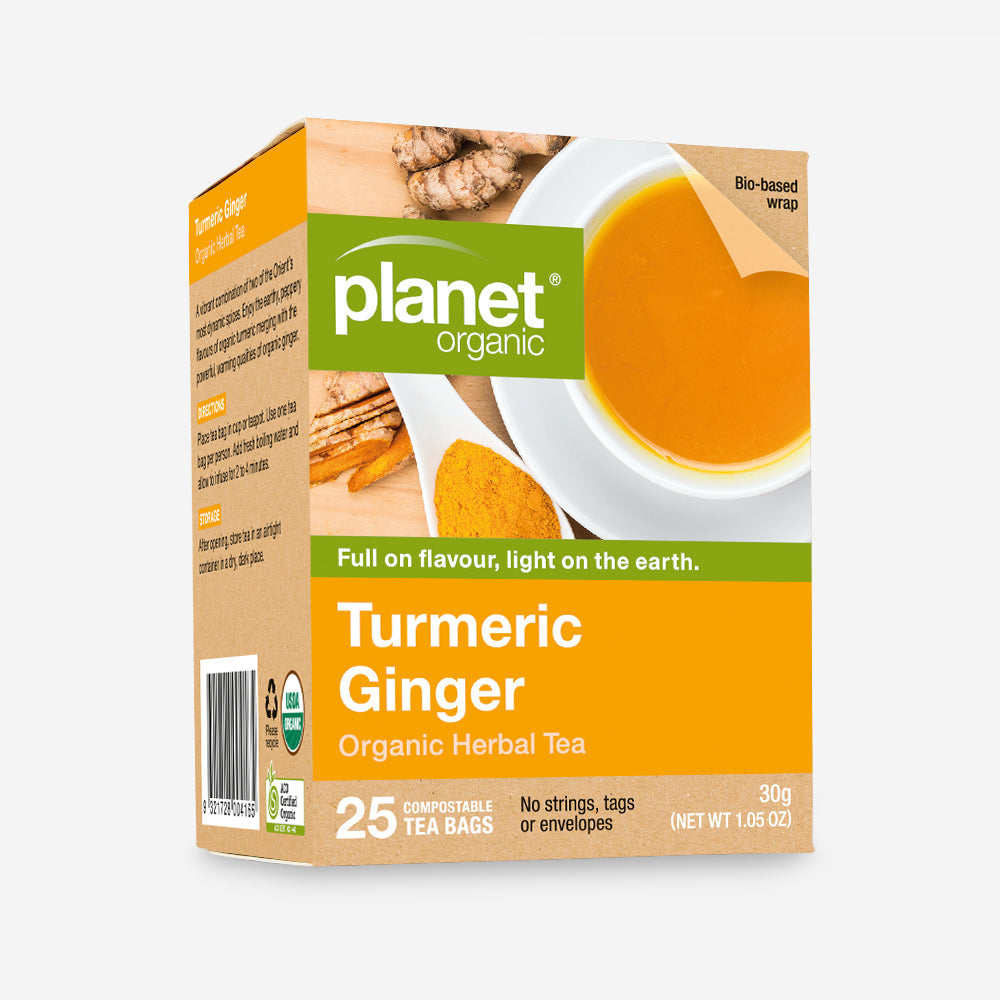 Certified Organic Turmeric Ginger Tea for Inflammation