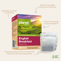Thumbnail for English Breakfast 25 Teabags - Certified Organic