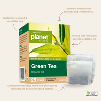 Thumbnail for Green Tea 25 Tea Bags - Certified Organic