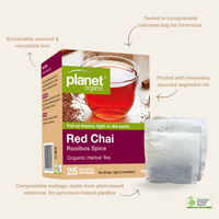 Thumbnail for Red Chai 25 Teabags - Certified Organic