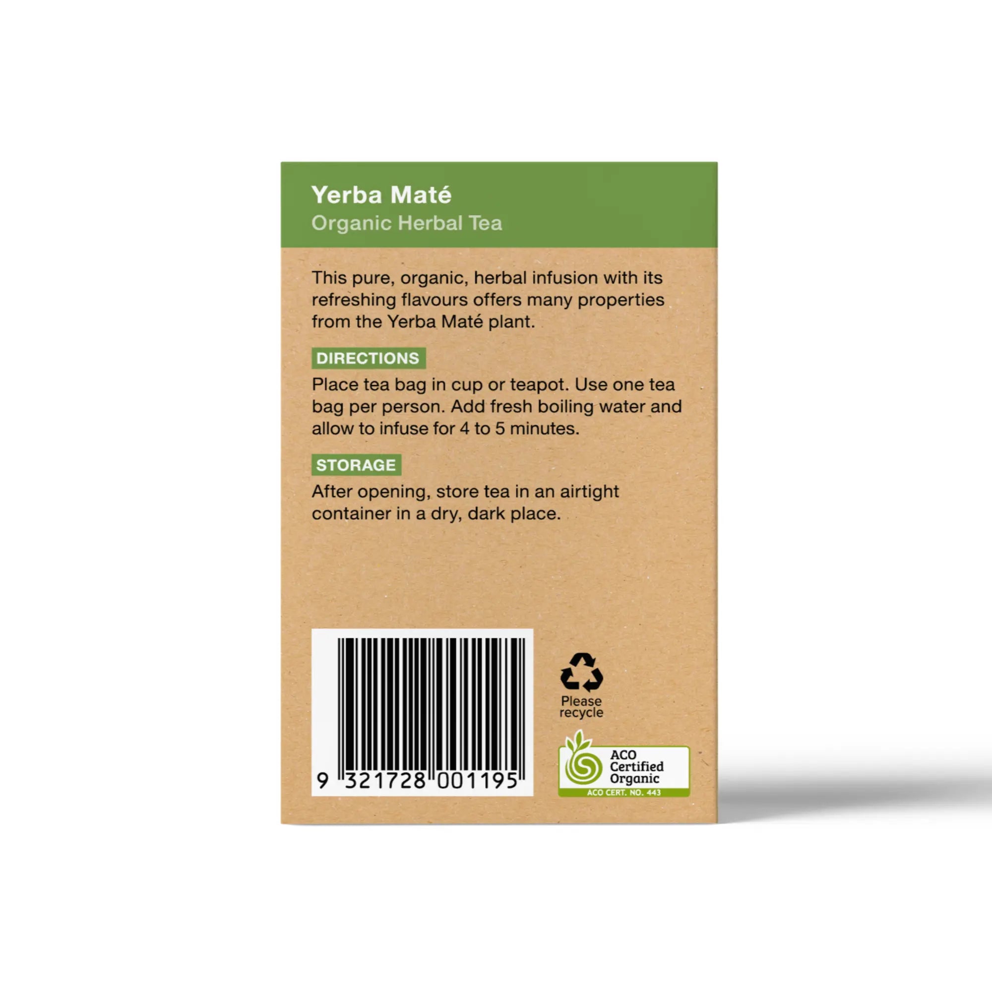 Yerba Mate Teabags - Certified Organic