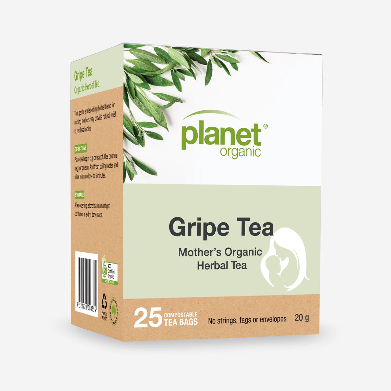 Gripe Tea 25 Teabags - Certified Organic