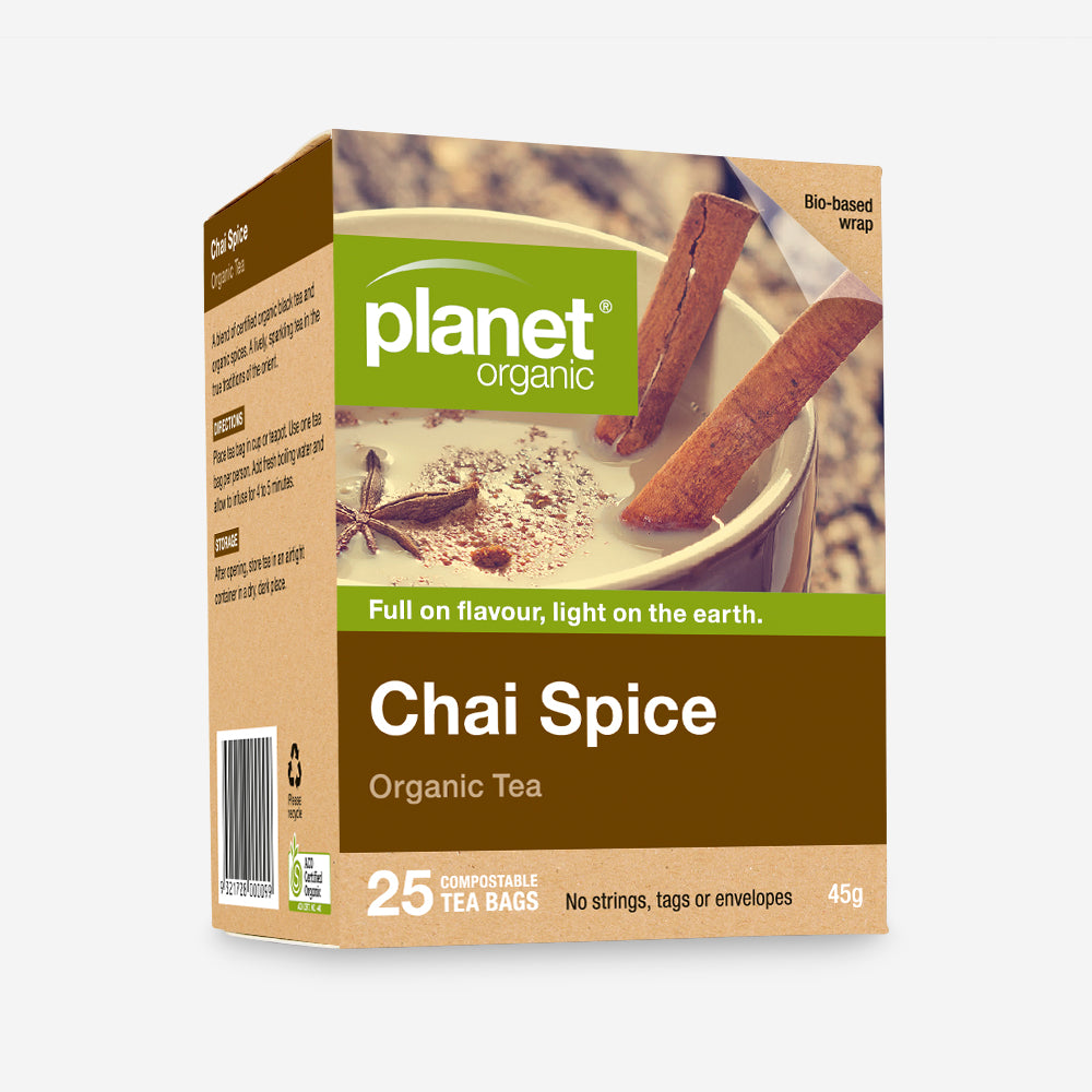 Chai Spice 25 Teabags - Certified Organic