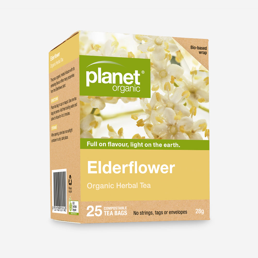 Elderflower 25 Teabags - Certified Organic