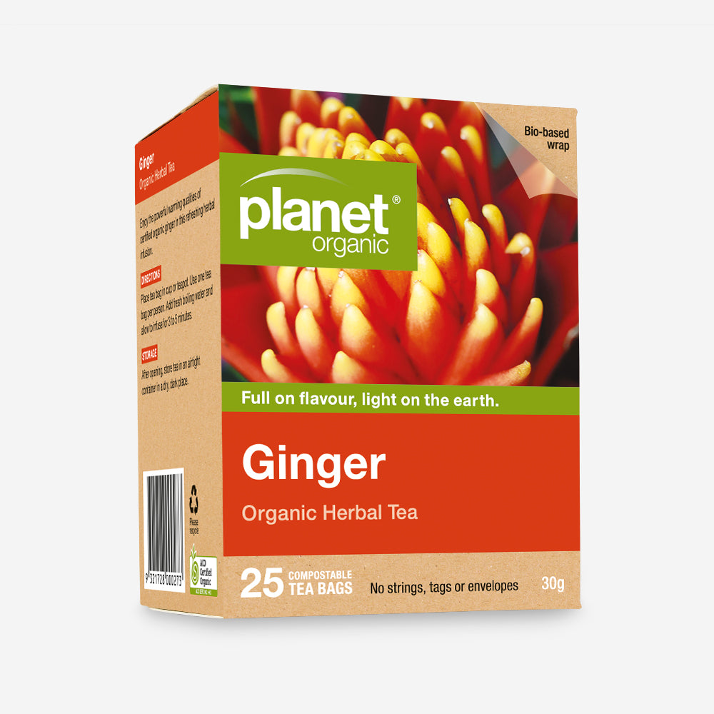 Ginger 25 Teabags - Certified Organic