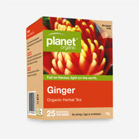 Thumbnail for Ginger 25 Teabags - Certified Organic
