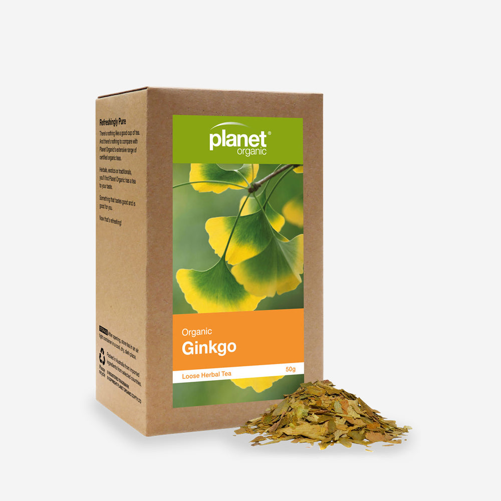 Ginkgo Loose Leaf Tea 50g - Certified Organic