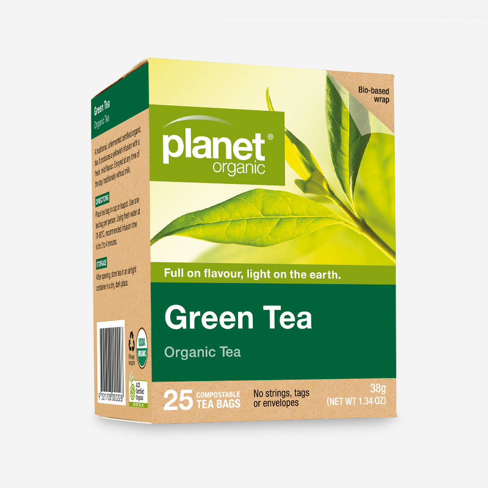 Green Tea 25 Teabags - Certified Organic