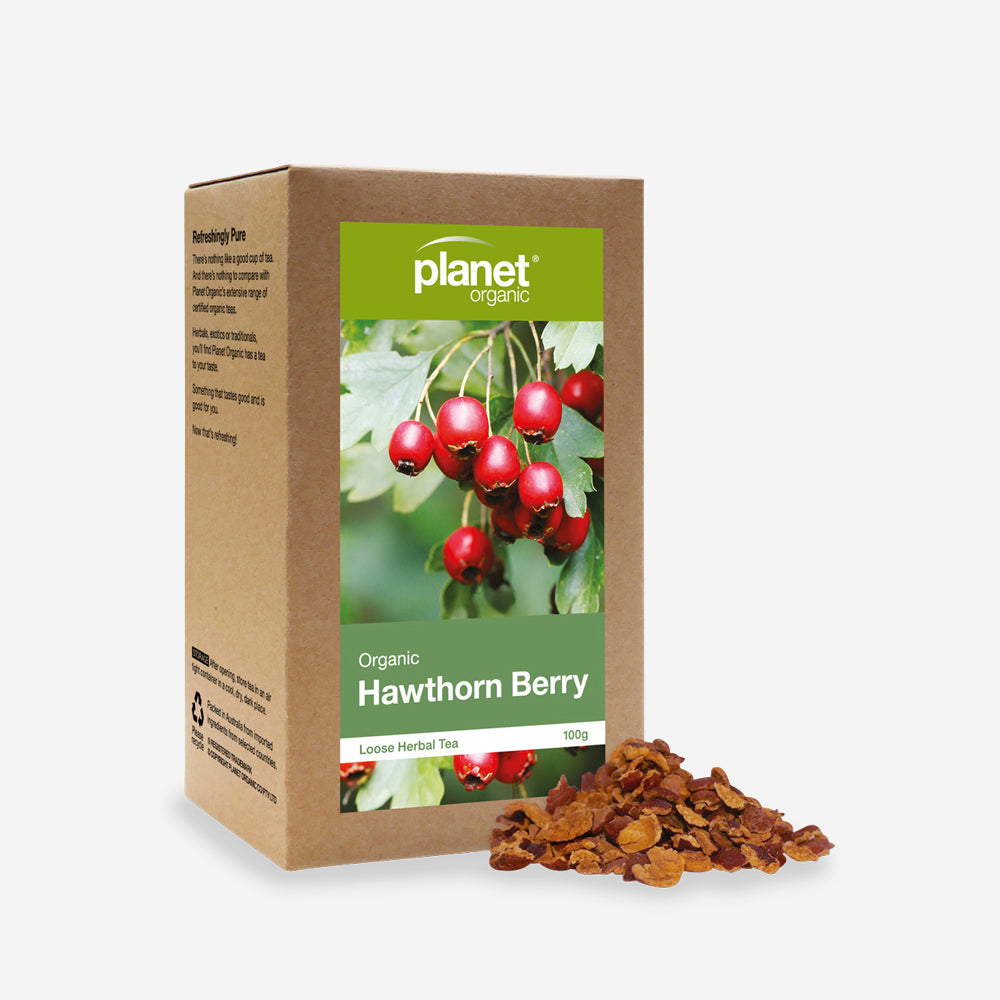 Hawthorn Berry Loose Leaf Tea 100g - Certified Organic