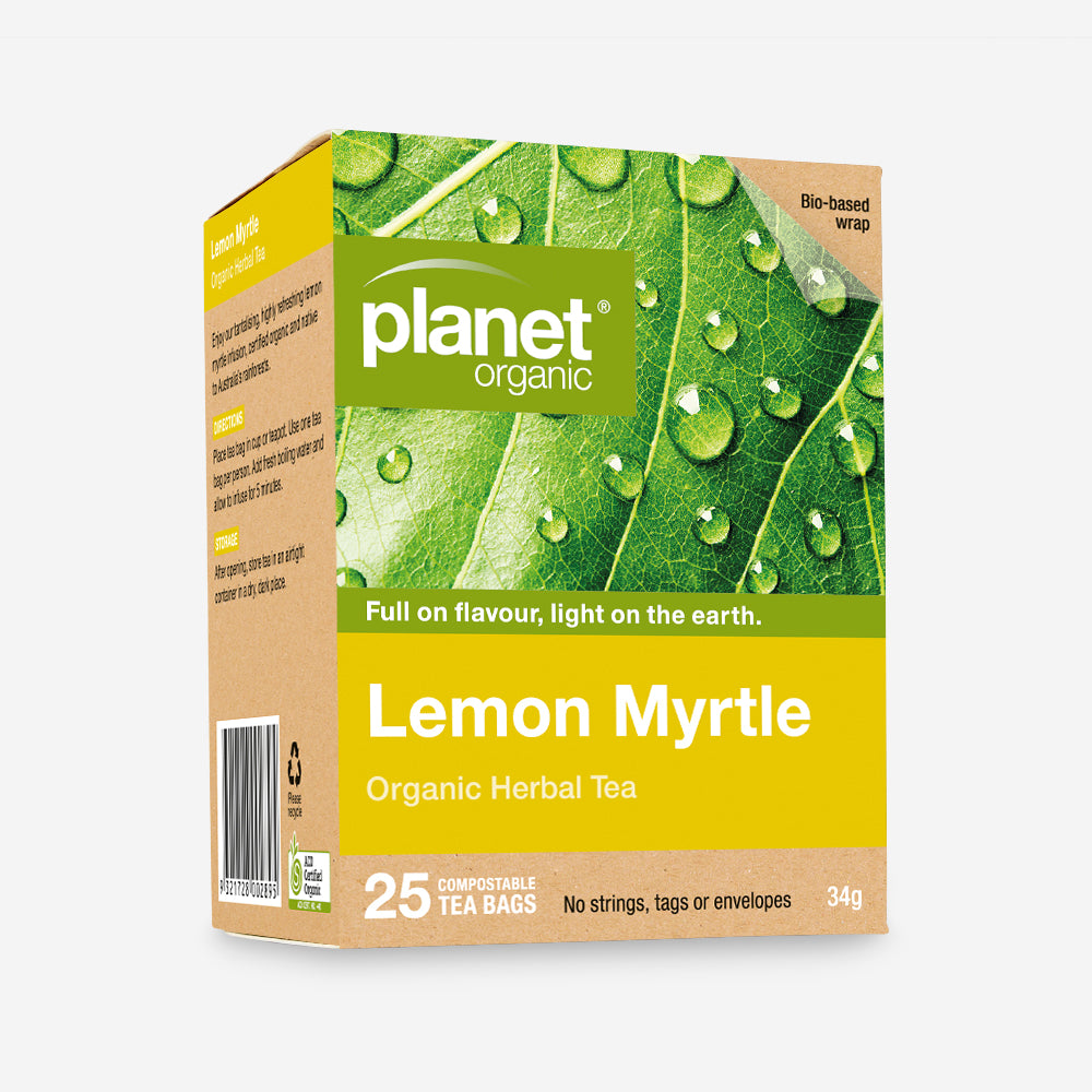 Lemon Myrtle 25 Teabags - Certified Organic