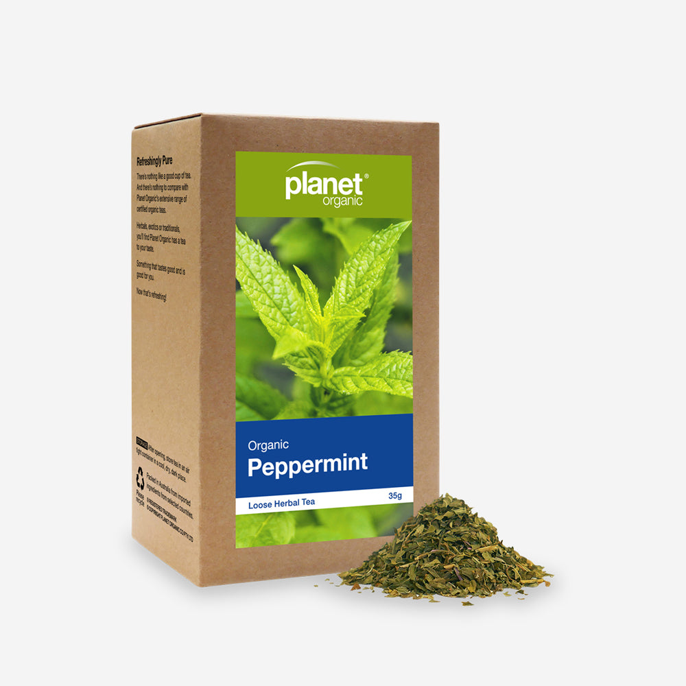 Peppermint Loose Leaf Tea 35g - Certified Organic