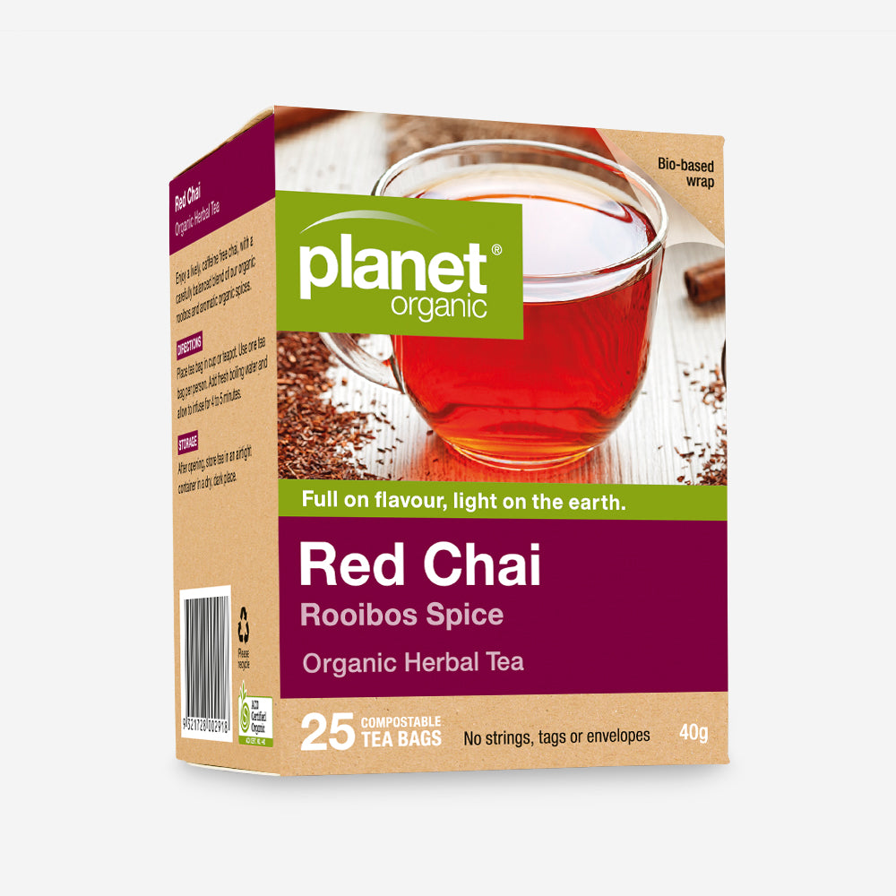 Red Chai 25 Teabags - Certified Organic