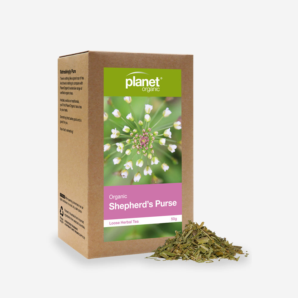 Shepherd's Purse Loose Leaf Tea 50g - Certified Organic