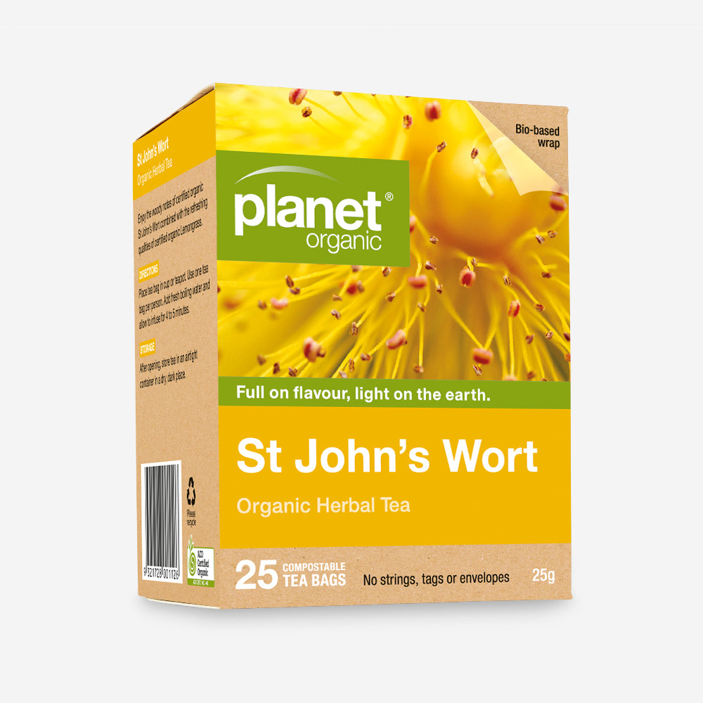 St John's Wort 25 Teabags - Certified Organic