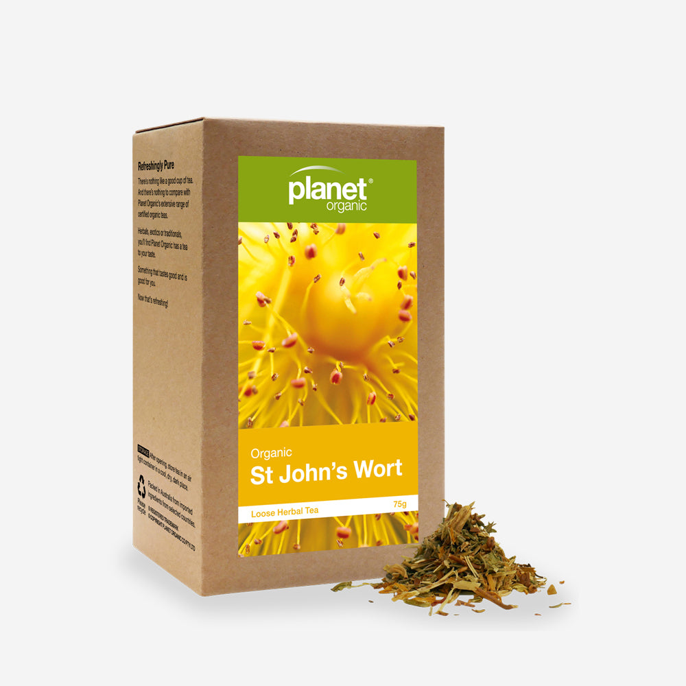 St John's Wort Loose Leaf Tea 75g - Certified Organic