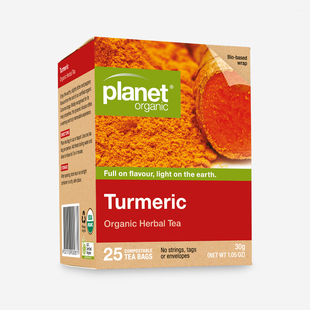 Turmeric 25 Teabags - Certified Organic